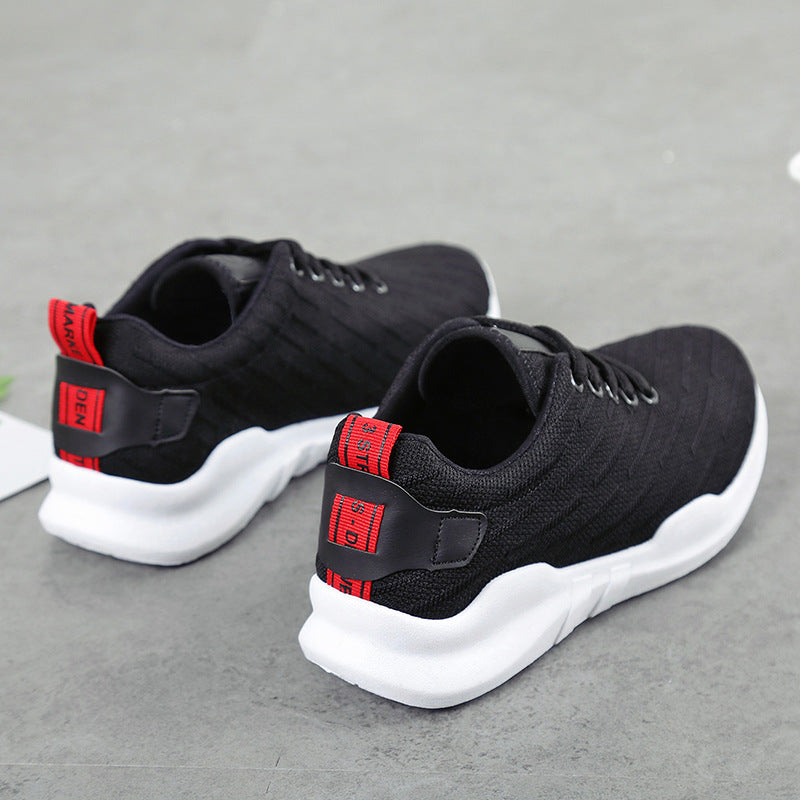 Korean Style Breathable Knitted Sneakers For Women