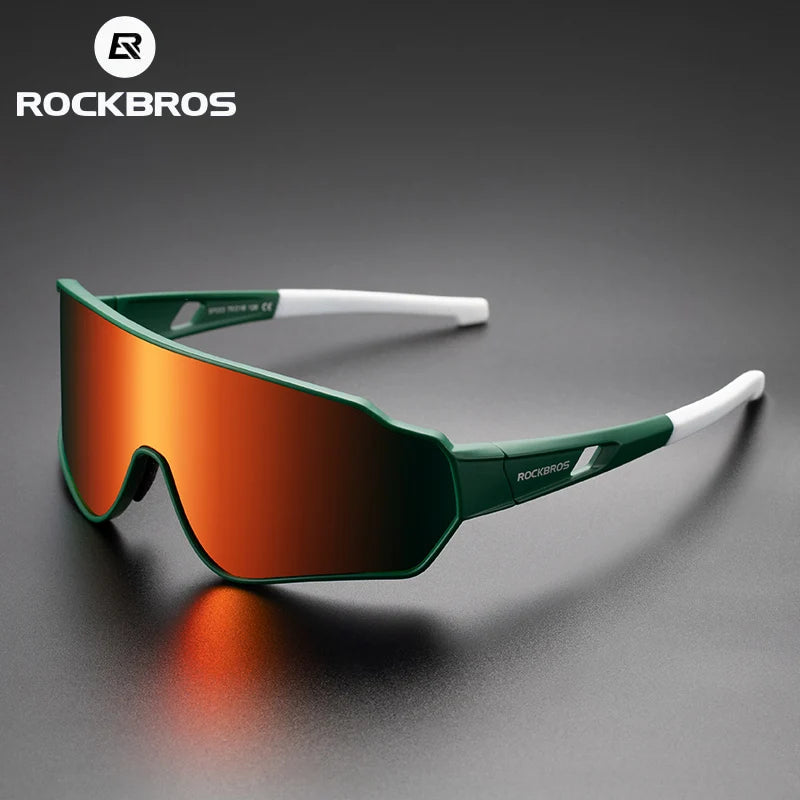 ROCKBROS Men Women Cycling Glasses Polarized Bicycle Myopia Frame Outdoor Sports Glasses MTB Bike 5 Colors Sunglasses Eyewear