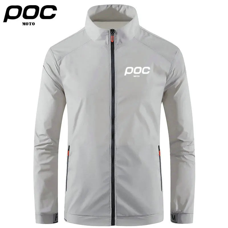 2023 Summer Men Windproof Waterproof Cycling Jacket MTB Moto Poc Bicycle Long Sleeve Windbreaker Anti-UV Mountain Bike Wind Coat