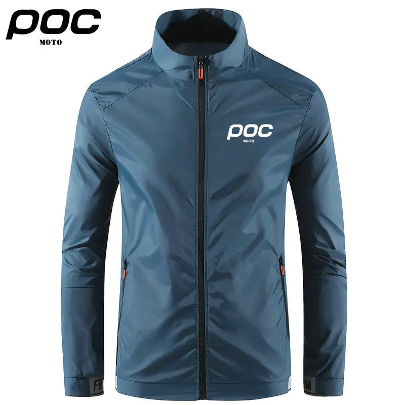 2023 Summer Men Windproof Waterproof Cycling Jacket MTB Moto Poc Bicycle Long Sleeve Windbreaker Anti-UV Mountain Bike Wind Coat