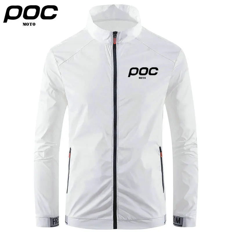 2023 Summer Men Windproof Waterproof Cycling Jacket MTB Moto Poc Bicycle Long Sleeve Windbreaker Anti-UV Mountain Bike Wind Coat