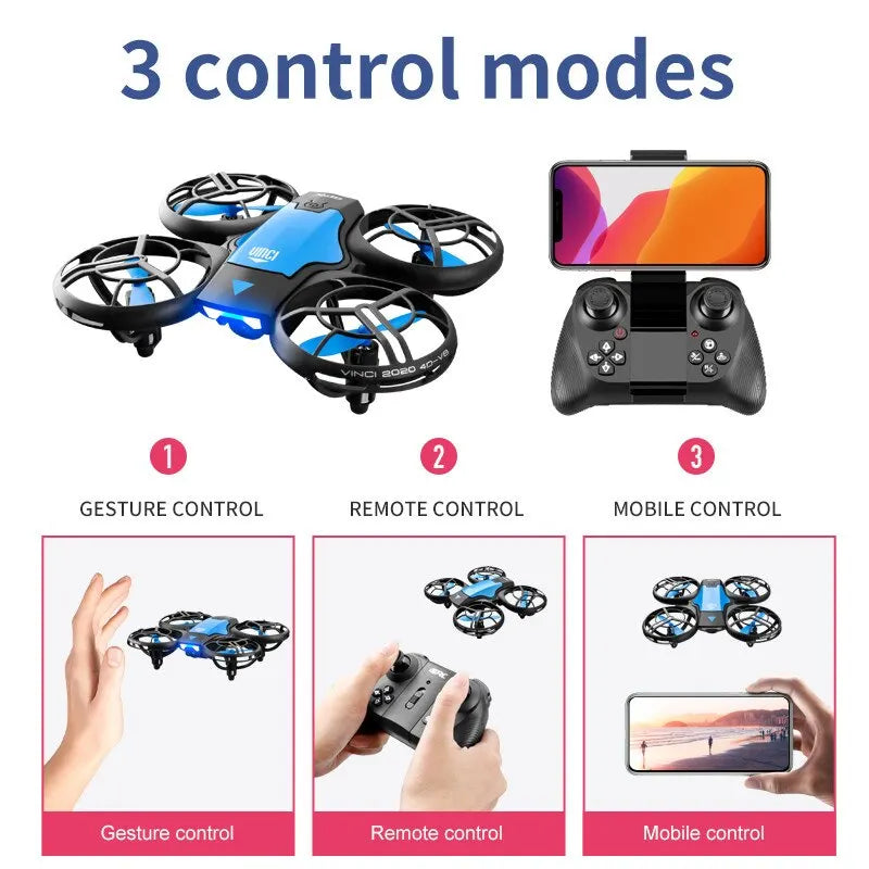 Mini Drone 4k Profession HD Wide Angle Camera 1080P WiFi FPV Drone Camera Height Keep Drones Camera Helicopter Toys